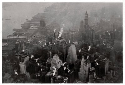 Manhattan légifelvétele, New York City, USA, egy Zeppelinről, 1928 1933 alkotó: Unbekannt