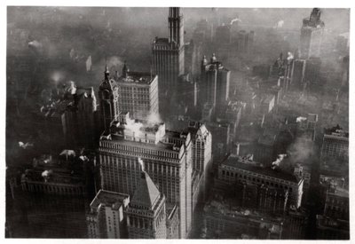 Manhattan légifelvétele, New York City, USA, egy Zeppelinről, 1928 1933 alkotó: Unbekannt