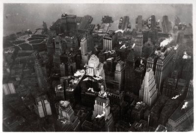 Manhattan légifelvétele, New York City, USA, egy Zeppelinről, 1928 1933 alkotó: Unbekannt