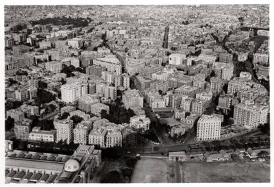 Új-Kairó légifelvétele, Egyiptom, egy Zeppelinről, 1931, 1933 alkotó: Unbekannt