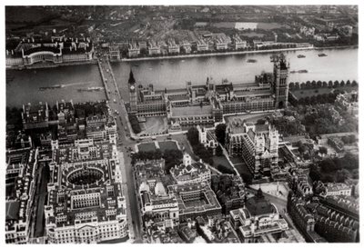 A londoni Westminster légifelvétele egy Zeppelinről, 1931, 1933 alkotó: Unbekannt