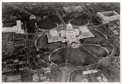 A Capitolium légifelvétele, Washington DC, USA, Zeppelinről, 1928 1933 alkotó: Unbekannt