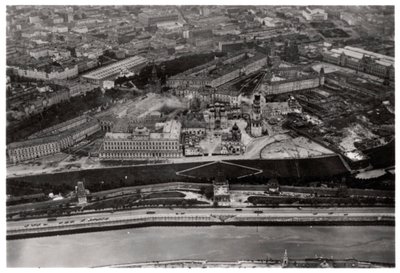 A Kreml légifelvétele, Moszkva, Szovjetunió, Zeppelinről, 1930 1933 alkotó: Unbekannt