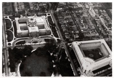 A Washington DC-i Kongresszusi Könyvtár légifelvétele egy Zeppelinről, 1928 1933 alkotó: Unbekannt