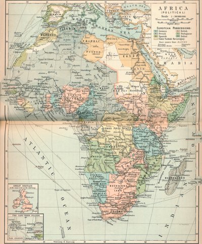 Afrika Politikai, c1902, 1903 alkotó: Unbekannt