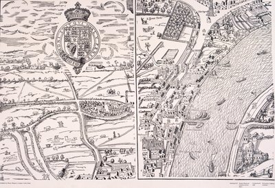 „Agas” londoni térkép, c1561 alkotó: Unbekannt