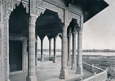 Agra. A Jázmin-torony erkélye, 1910. alkotó: Unbekannt
