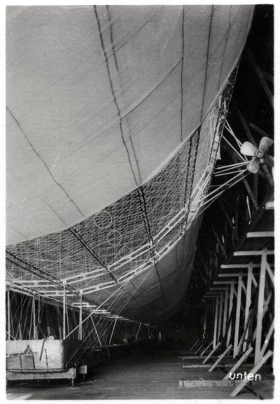 LZ1 Graf Zeppelin léghajó építés alatt, 1899 1933 alkotó: Unbekannt