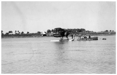 Alan Cobhams De Havilland DH50 leszállás a Tigrisnél, Irak, 1926 alkotó: Unbekannt