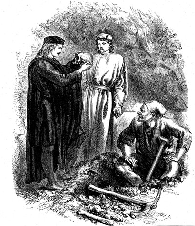Jaj, szegény Yorick! Ismertem őt, Horatio, 1850 alkotó: Unbekannt