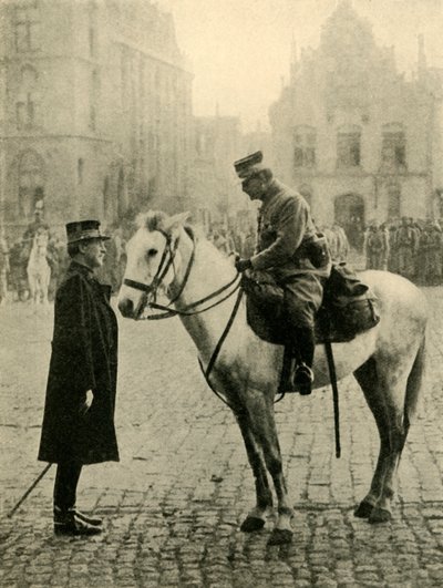 I. Albert belga, első világháború, 1914, c1920. alkotó: Unbekannt
