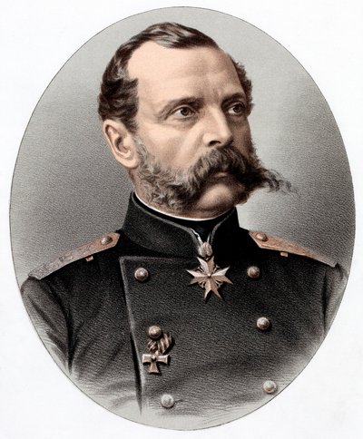 II. Sándor 1818-1881, Oroszország cárja 1855-től, 1880 c. alkotó: Unbekannt