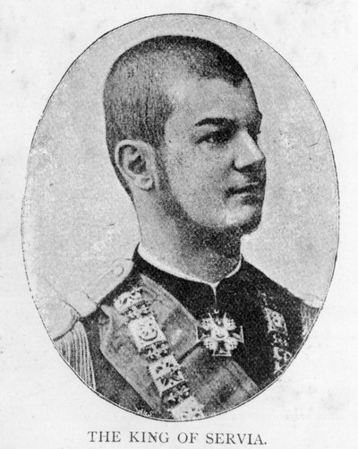 I. Sándor szerb király (litho) alkotó: Unbekannt