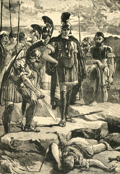Sándor és Dareiosz teste, 1890. alkotó: Unbekannt