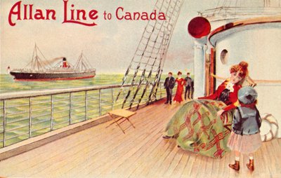 Allan Line Kanadába, c1900. alkotó: Unbekannt