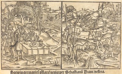 Háború és béke allegóriája, 1499. alkotó: Unbekannt