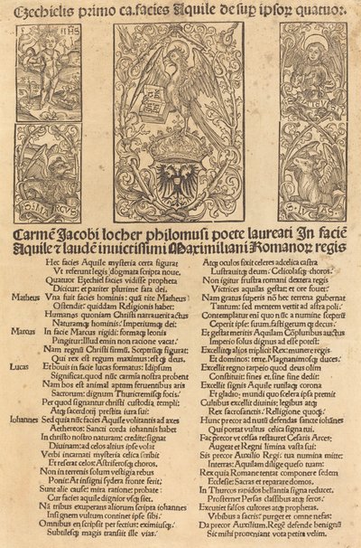 A Sas és I. Maximilianus császár allegóriája, 1497. alkotó: Unbekannt