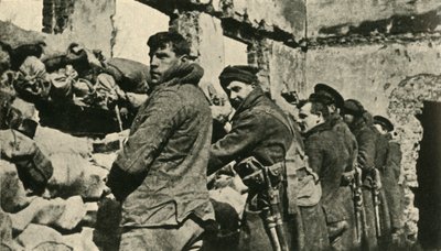 Szövetséges katonák Flandriában, első világháború, 1915, c1920. alkotó: Unbekannt