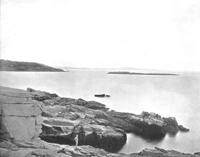 A part mentén, Bar Harbor, Maine, USA, 1900. alkotó: Unbekannt