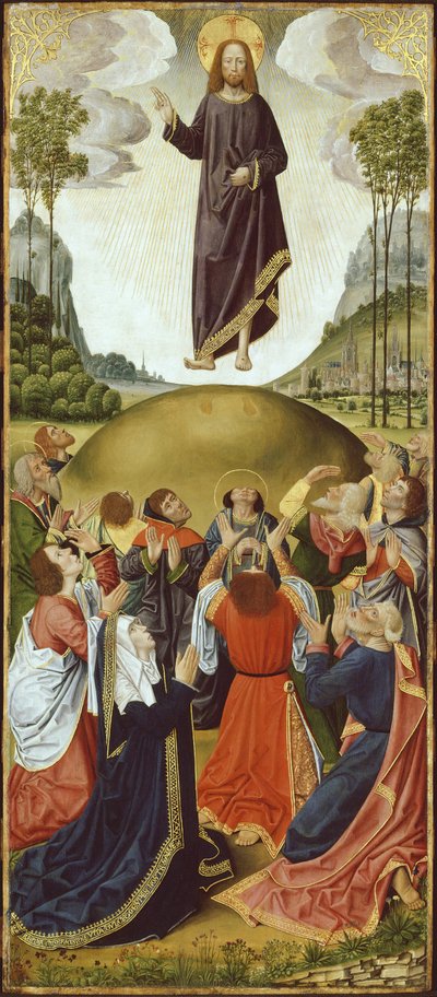 Oltárkép Thuison-les-Abbeville-ből: A mennybemenetel, 14901500. alkotó: Unbekannt