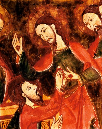 Szent Tamás-oltár oltárképe, fa tempera alkotó: Unbekannt