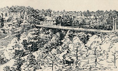 Alum Chine függőhíd, 1929 alkotó: Unbekannt