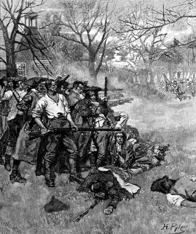 Amerikai függetlenségi háború, 1775, 1875 alkotó: Unbekannt
