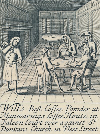 Reklám a Wills Coffee House számára, 1700 körül, 1944. alkotó: Unbekannt