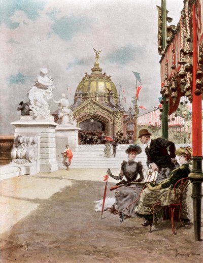Délután a kiállításon, 1889 alkotó: Unbekannt
