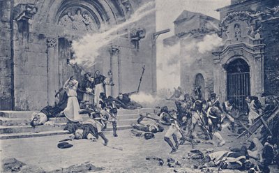 Zaragossza ostromának epizódja, 1808-1809, 1896 alkotó: Unbekannt