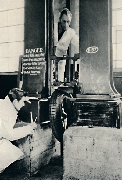 Ütéspróba a Dunlop Tesztházban, 1937 alkotó: Unbekannt
