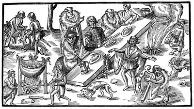 Egy ír bankett, 1581, 1893 alkotó: Unbekannt