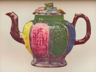 Nyolcszögletű sómázas teáskanna, c1770 alkotó: Unbekannt