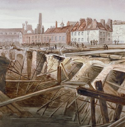 Baleset a Coppice Row közelében, Farringdon Street, London City, 1862 alkotó: Unbekannt