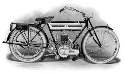 Egy korai Triumph motorkerékpár, 1911-1912 alkotó: Unbekannt