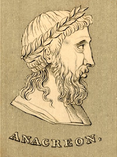 Anakreon, Kr.e. 582-485, 1830. alkotó: Unbekannt
