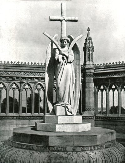 Az emlékkút angyala, Cawnpore, India, 1895. alkotó: Unbekannt