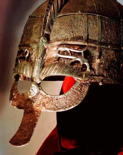 Angolszász sisak a Sutton Hoo kincsből, 7. század alkotó: Unbekannt