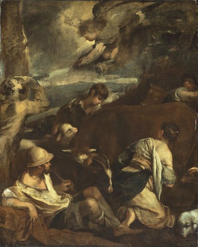 Angyali üdvözlet a pásztoroknak, c. 1710. alkotó: Unbekannt