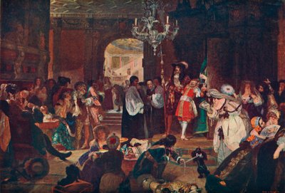 A Whitehall előszobája II. Károly haldokló pillanatai idején, 1685 1905 alkotó: Unbekannt