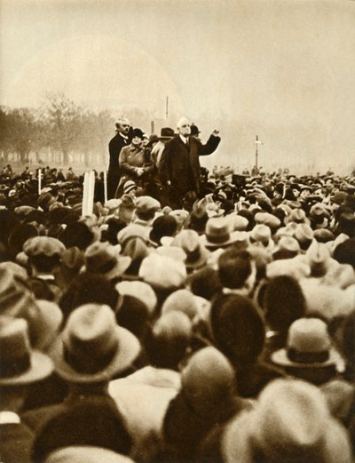 Kormányellenes tüntetés, Hyde Park, London, 1933. február 6., 1935.i alkotó: Unbekannt