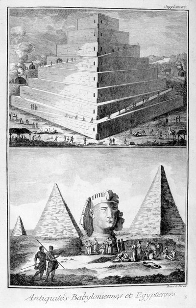 Babilónia és Egyiptom régiségei, 1751-1777 alkotó: Unbekannt