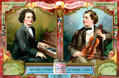 Anton Rubinstein és August Wilhelmj, 1900 alkotó: Unbekannt