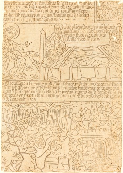 János apokalipszise, 42. levél, c. 1465. alkotó: Unbekannt