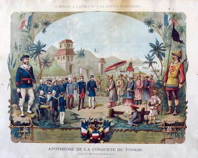 Tonkin hódításának apoteózisa, 1885 körül. alkotó: Unbekannt