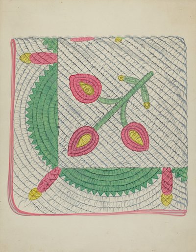 Rátétes paplan, c. 1936. alkotó: Unbekannt