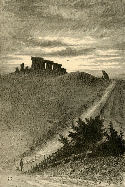 Stonehenge megközelítése keletről, 1898. alkotó: Unbekannt