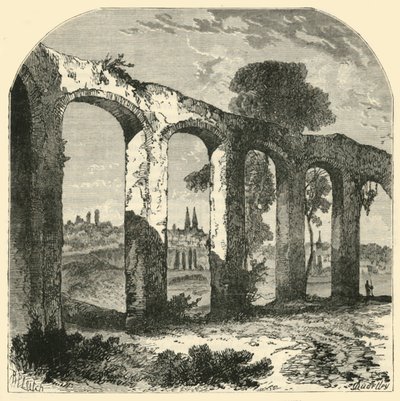 Vízvezeték Poitiers-ben, a régi Pictones fővárosában, 1890. alkotó: Unbekannt