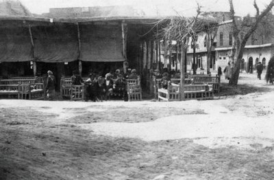 Arab kávézó, Bagdad, Mezopotámia, I. világháború, 1918 alkotó: Unbekannt