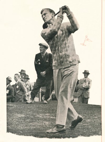 Archie Compston közeledik: Nincs hasznom fülkék nélküli klubnak, 1935 1935. alkotó: Unbekannt